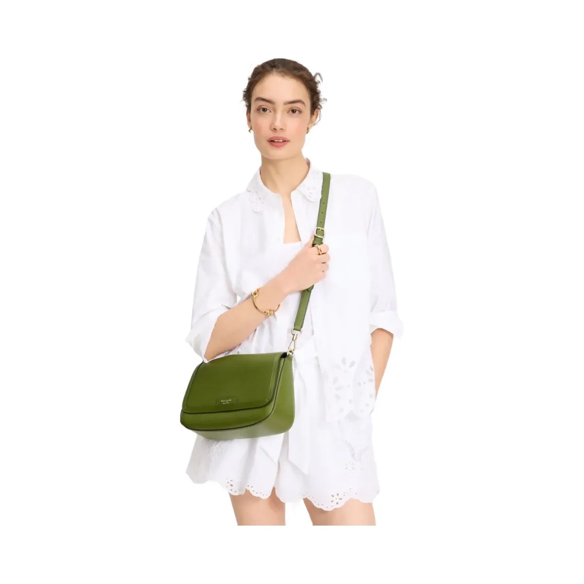 Kate Spade Hudson Convertible Flap Shoulder Bag Jungle Vine - HypeFly India View 3