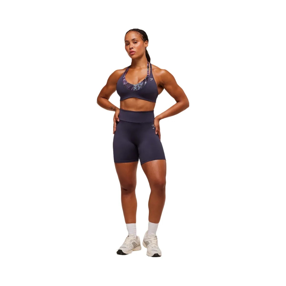Gymshark Reps Power Tight Shorts - Midnight Purple - HypeFly India View 4