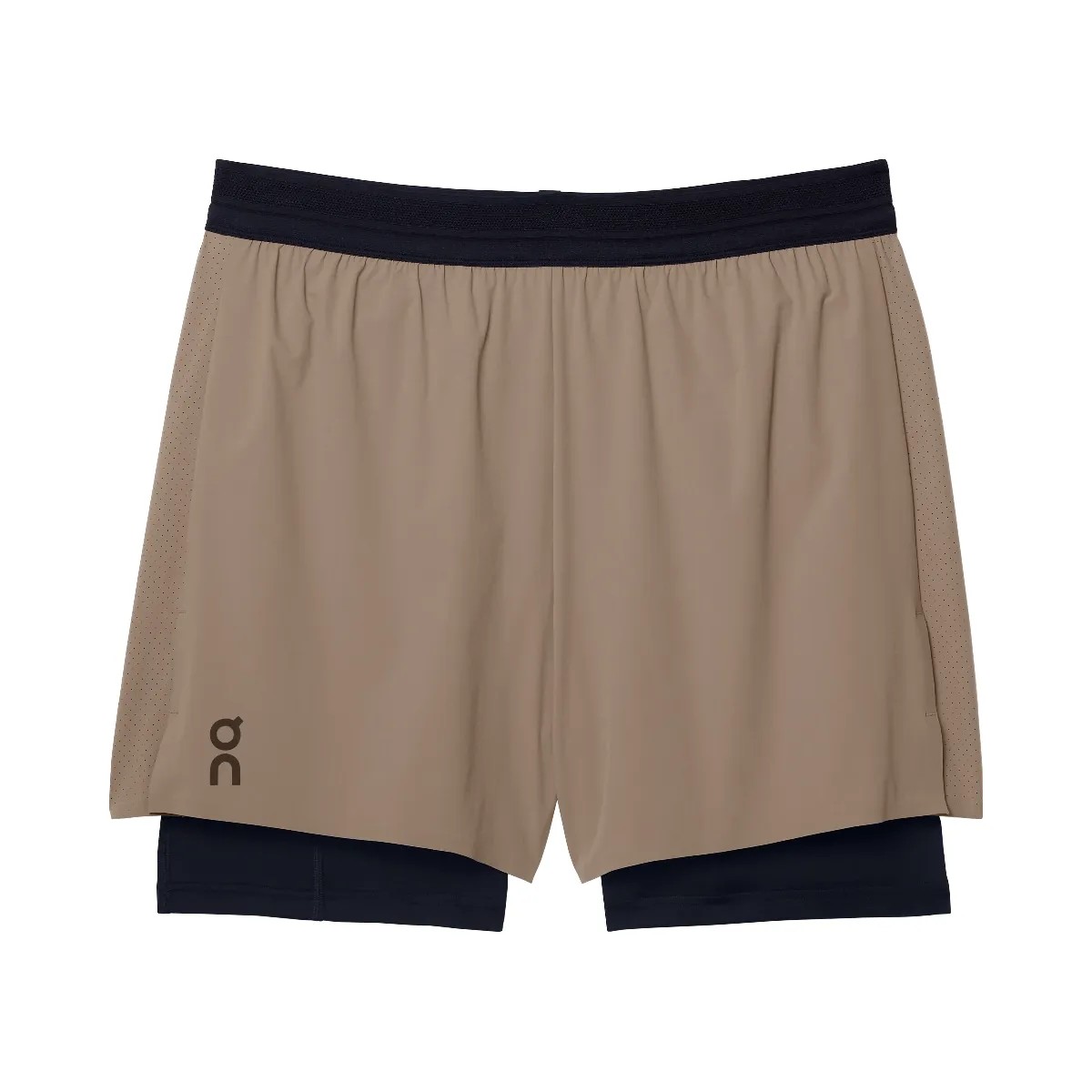 On 5" Performance 2/1 Shorts Cinder | Black - HypeFly India View 1