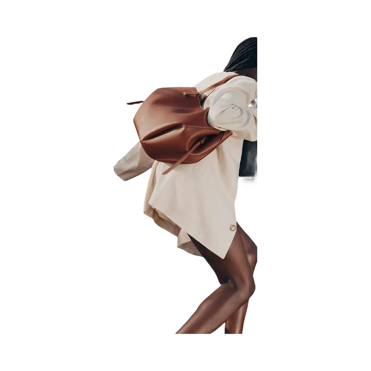 Polene Cyme Textured Cognac - HypeFly India View 6