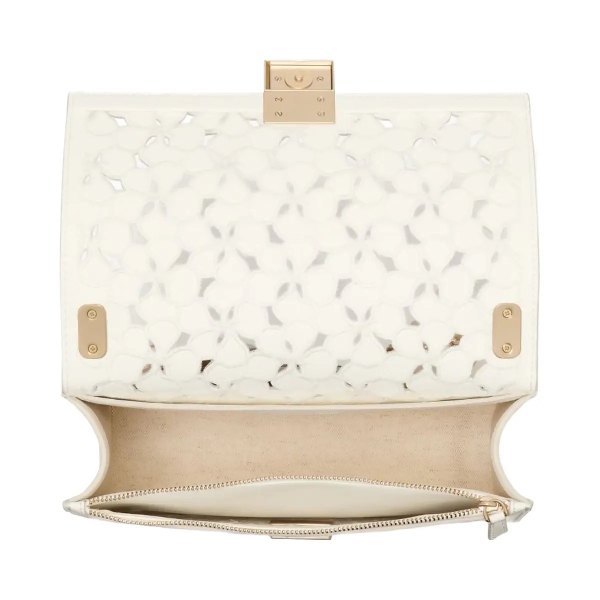 Kate Spade Deco Eyelet Chain Shoulder Bag True White - HypeFly India View 4