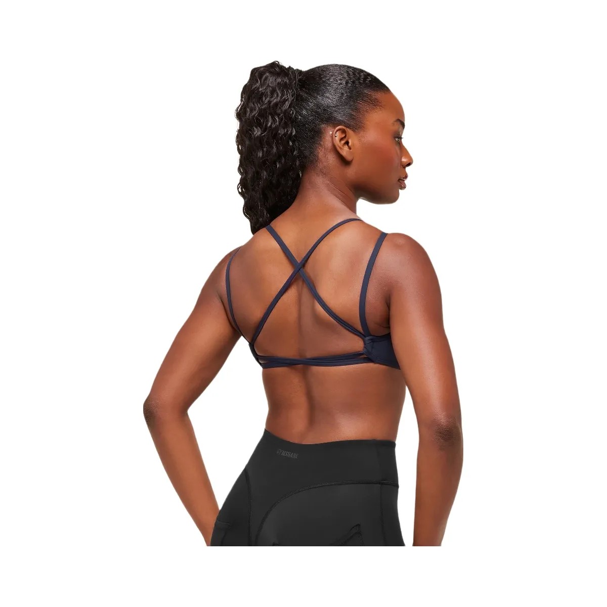 Gymshark Back Gains Sports Bra - Heavy Blue - HypeFly India View 2