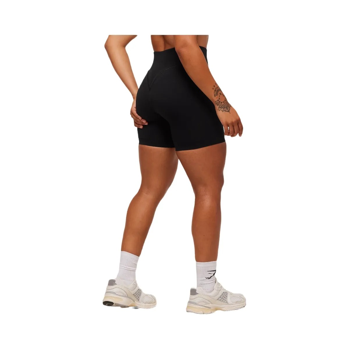 Gymshark Activate Seamless Shorts - Black - HypeFly India View 3