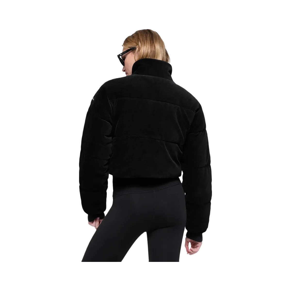 Alo Women's Micro Corduroy Dreamy Puffer - Black - HypeFly India View 3