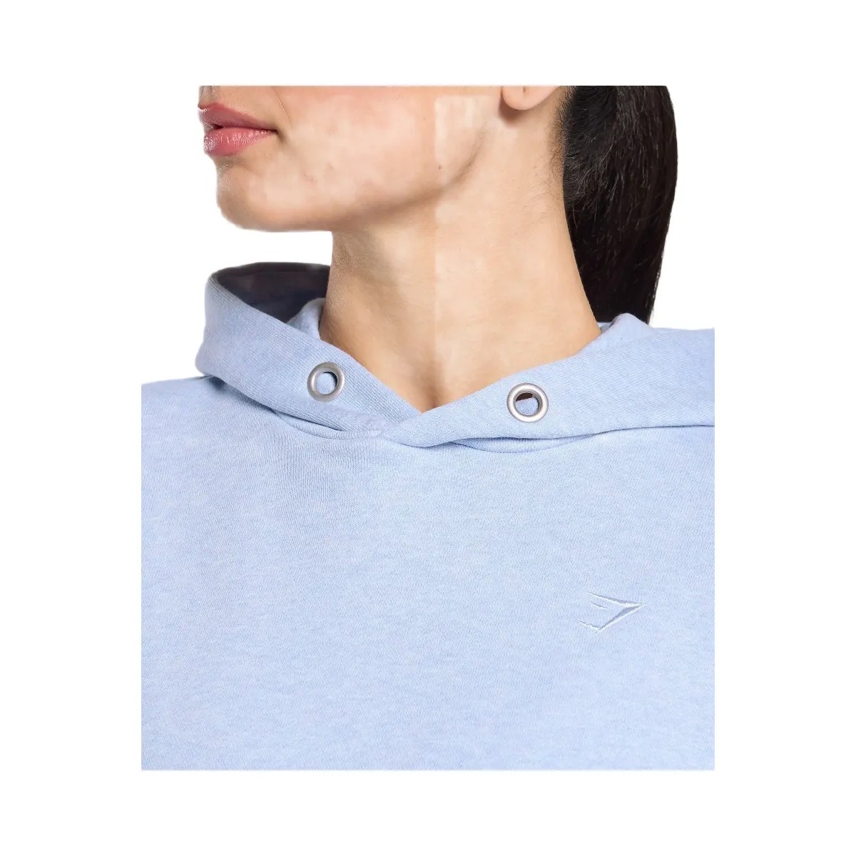 Gymshark Rest Day Sweats 2.0 Oversized Hoodie - Blue Marl - HypeFly India View 5