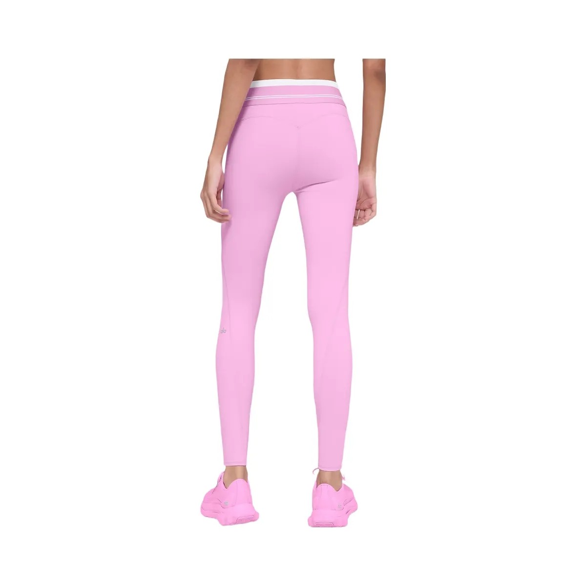 Alo Women's Airbrush High-Waist 7/8 Better Together Legging - Candy Heart Pink/White - HypeFly India View 1