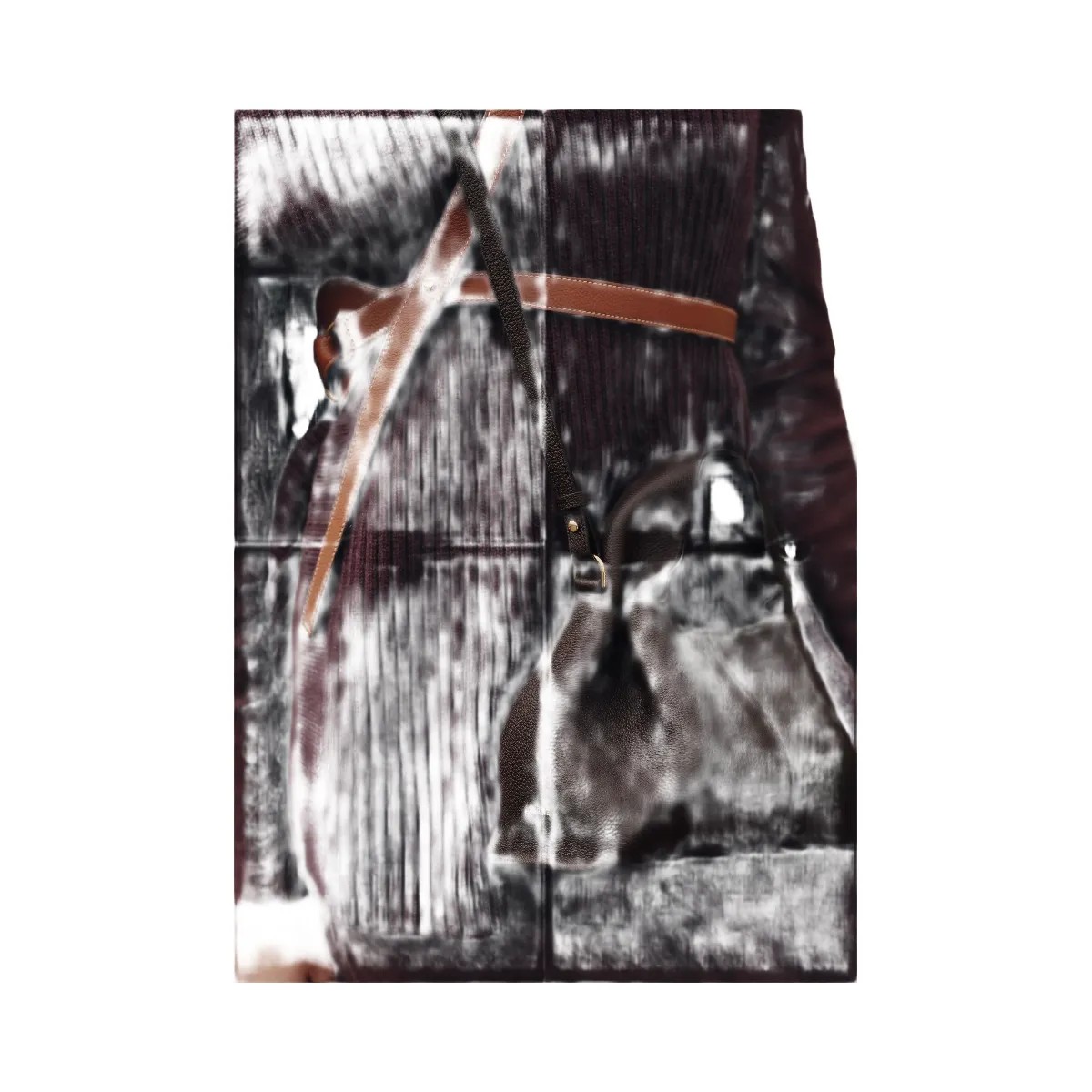 Polene Numero Neuf Mini Textured Ebony - HypeFly India View 3