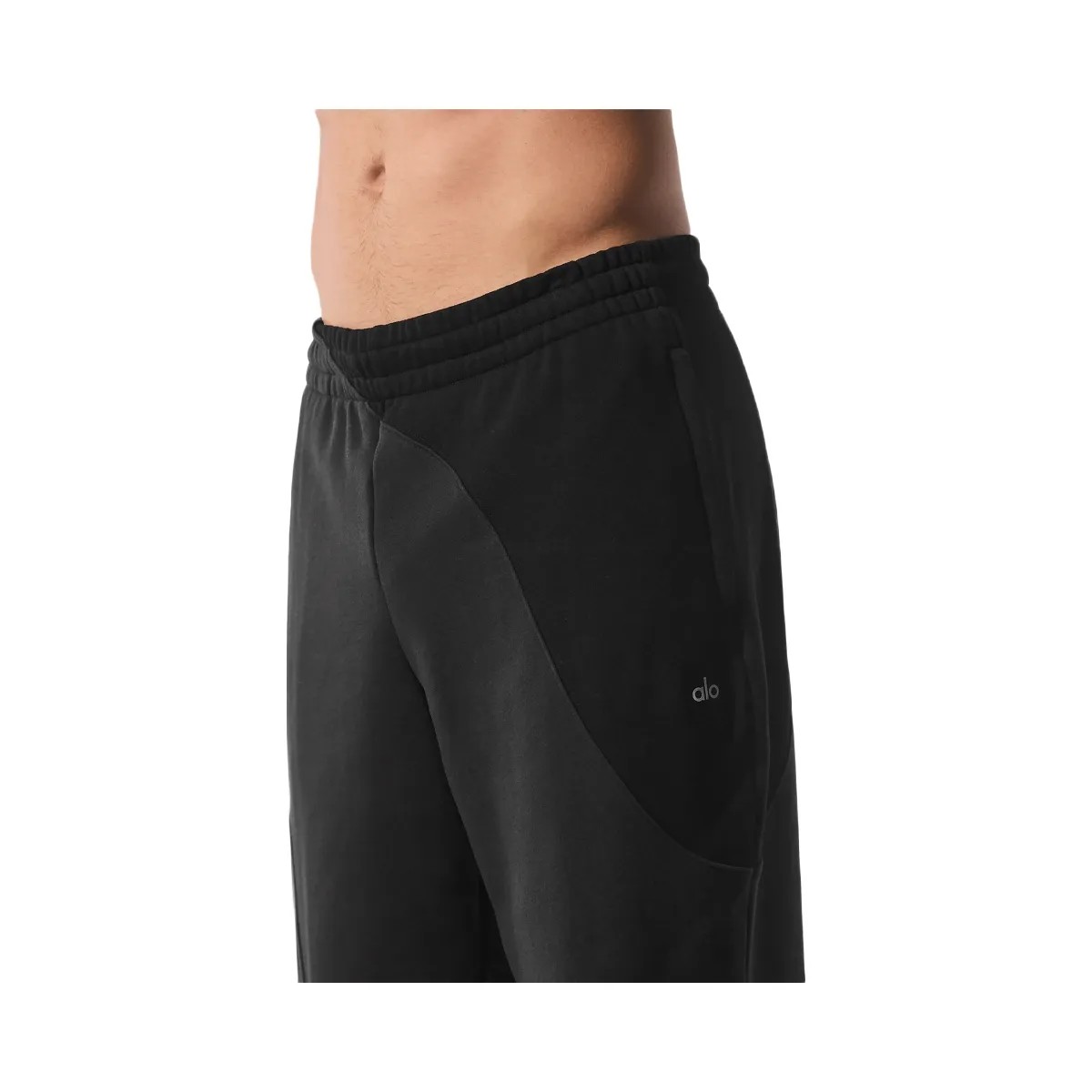 Alo Men's Make Waves Sweatpant - Vintage Black Tonal - HypeFly India View 2