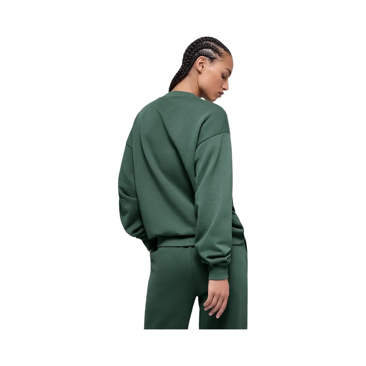 Alo Women's Accolade Crew Neck Pullover - Clover Green - HypeFly India View 4