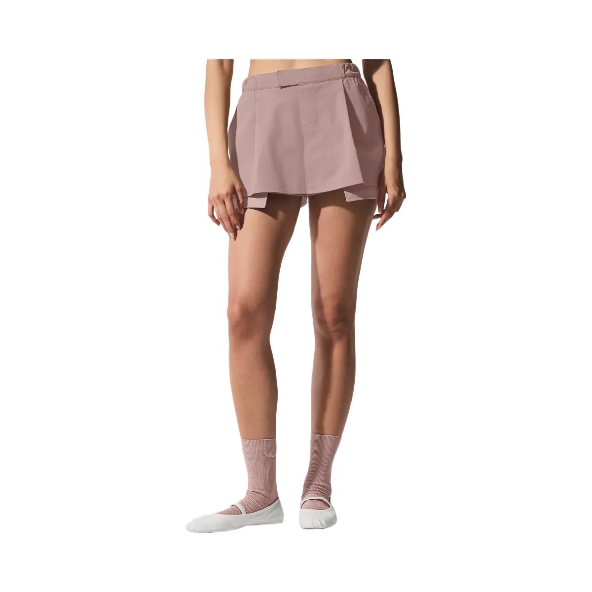 Alo Women's Flip It Mini Skort - Taupe - HypeFly India View 1