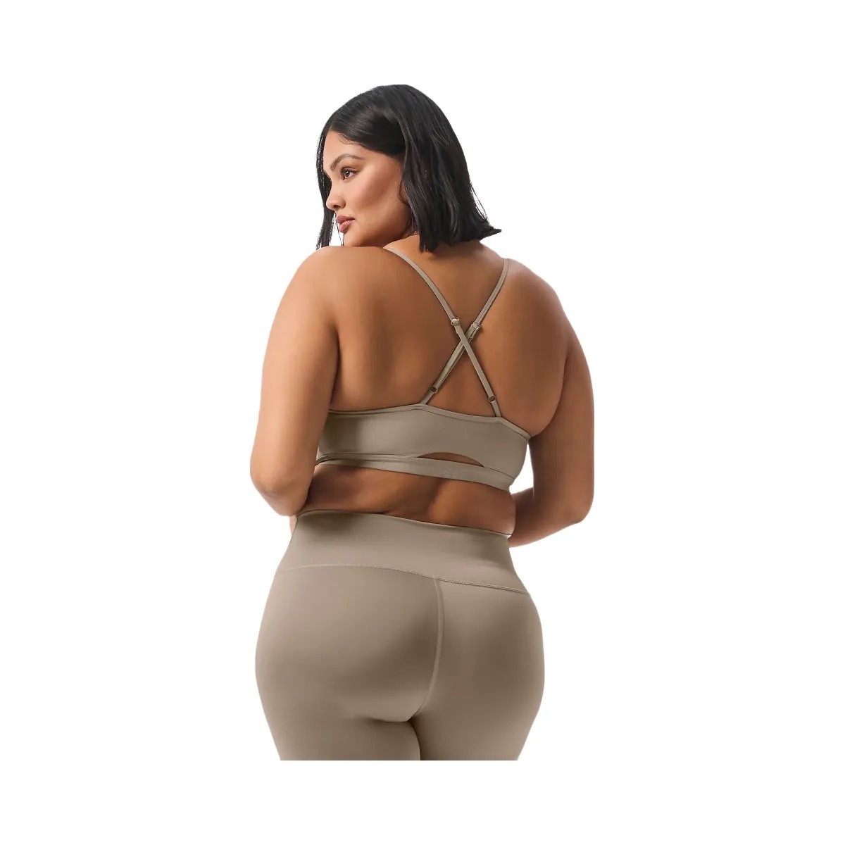 Alo Women's Airlift Intrigue Bra - Gravel - HypeFly India View 6