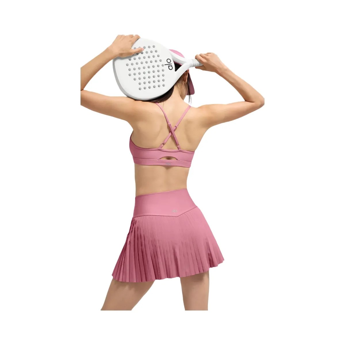 Alo Women's Airlift Intrigue Bra - Pink Wild Rose - HypeFly India View 4