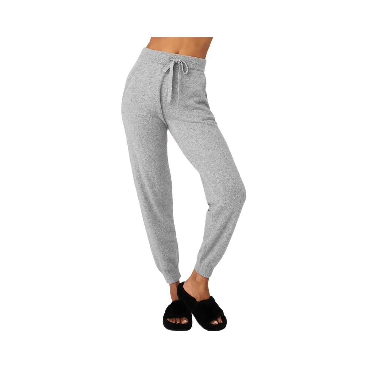 Alo Women's High-Waist Cashmere Jet Set Pant - Dove Grey Heather - HypeFly India View 1