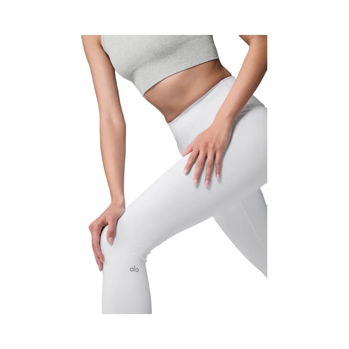 Alo Women's High-Waist Airbrush Legging - White - HypeFly India View 4