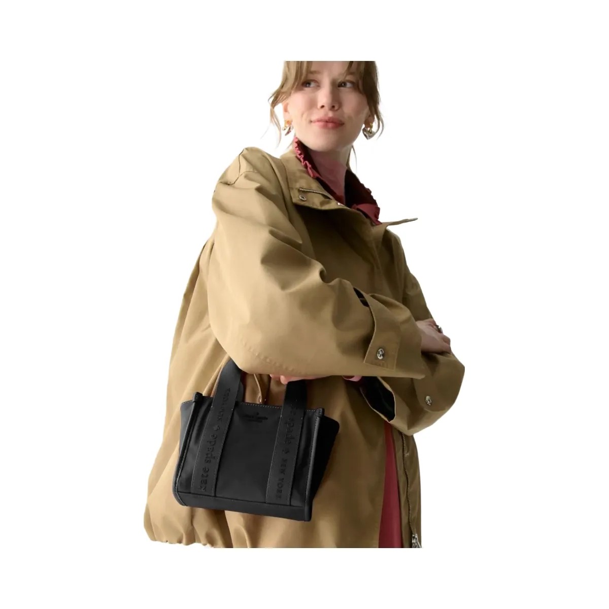 Kate Spade Kip Nylon Mini Tote Black - HypeFly India View 2