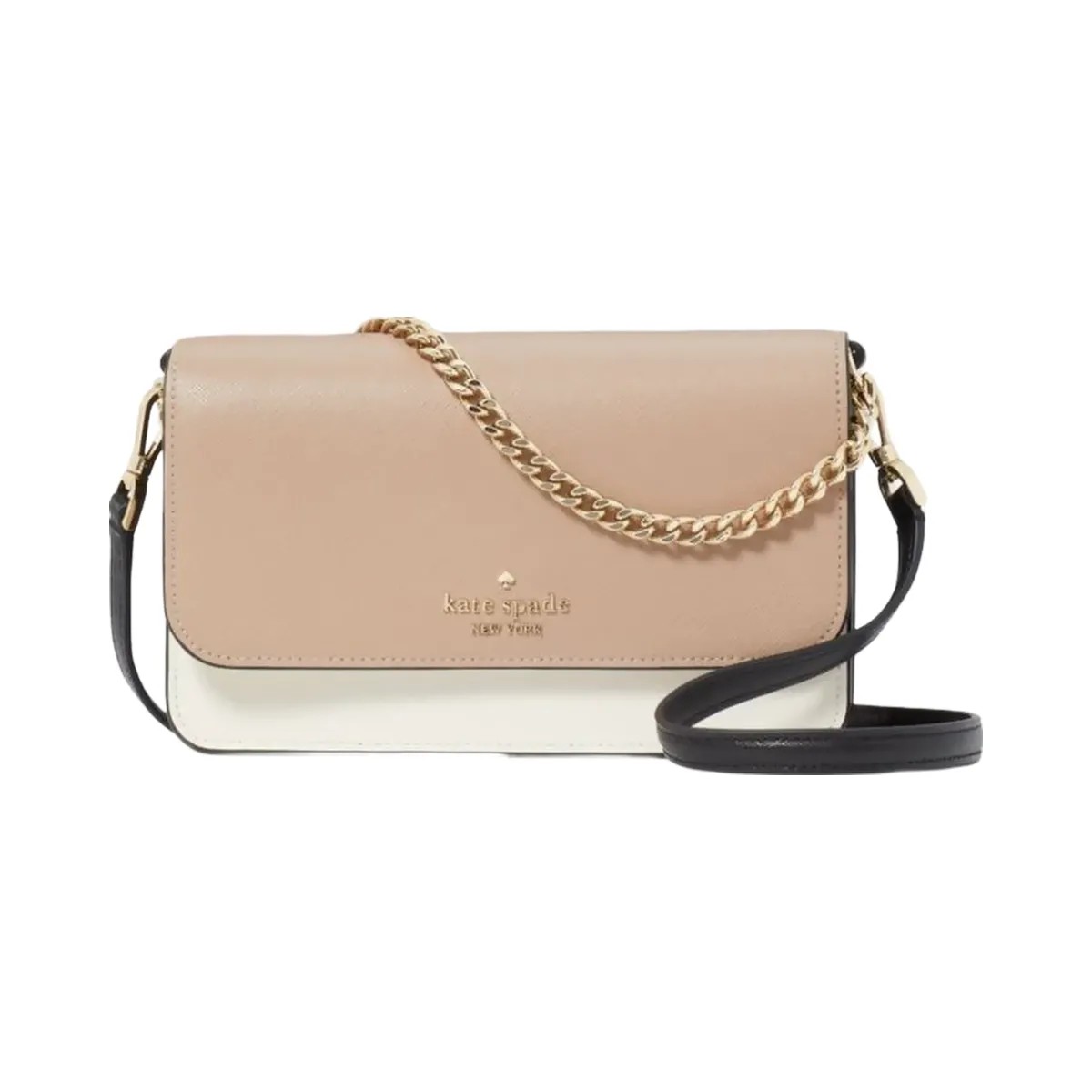 Kate Spade Madison Willow Mini Flap Crossbody Toasted Hazelnut Multi - HypeFly India View 1