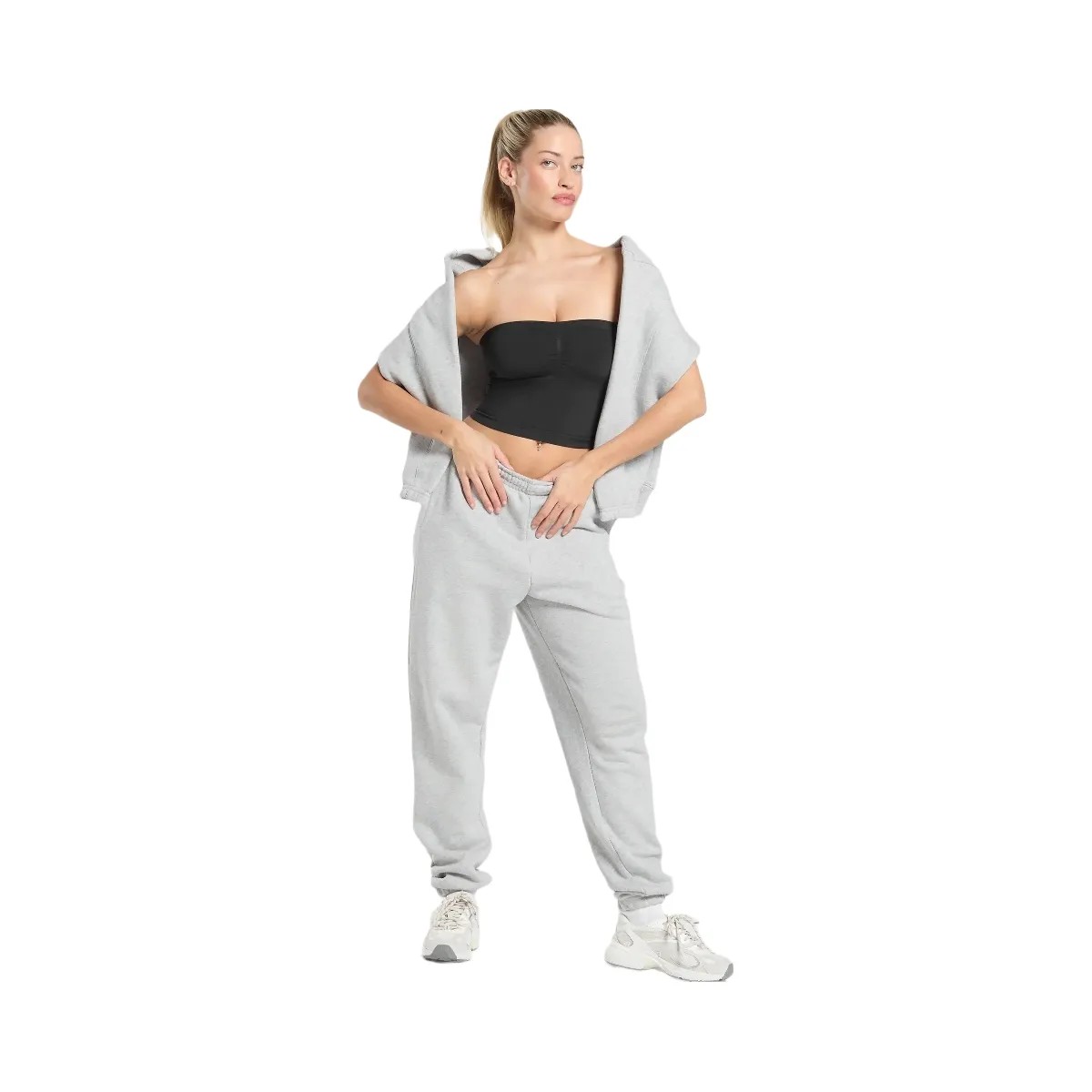 Gymshark Everyday Seamless Midi Tube Top - Black - HypeFly India View 6