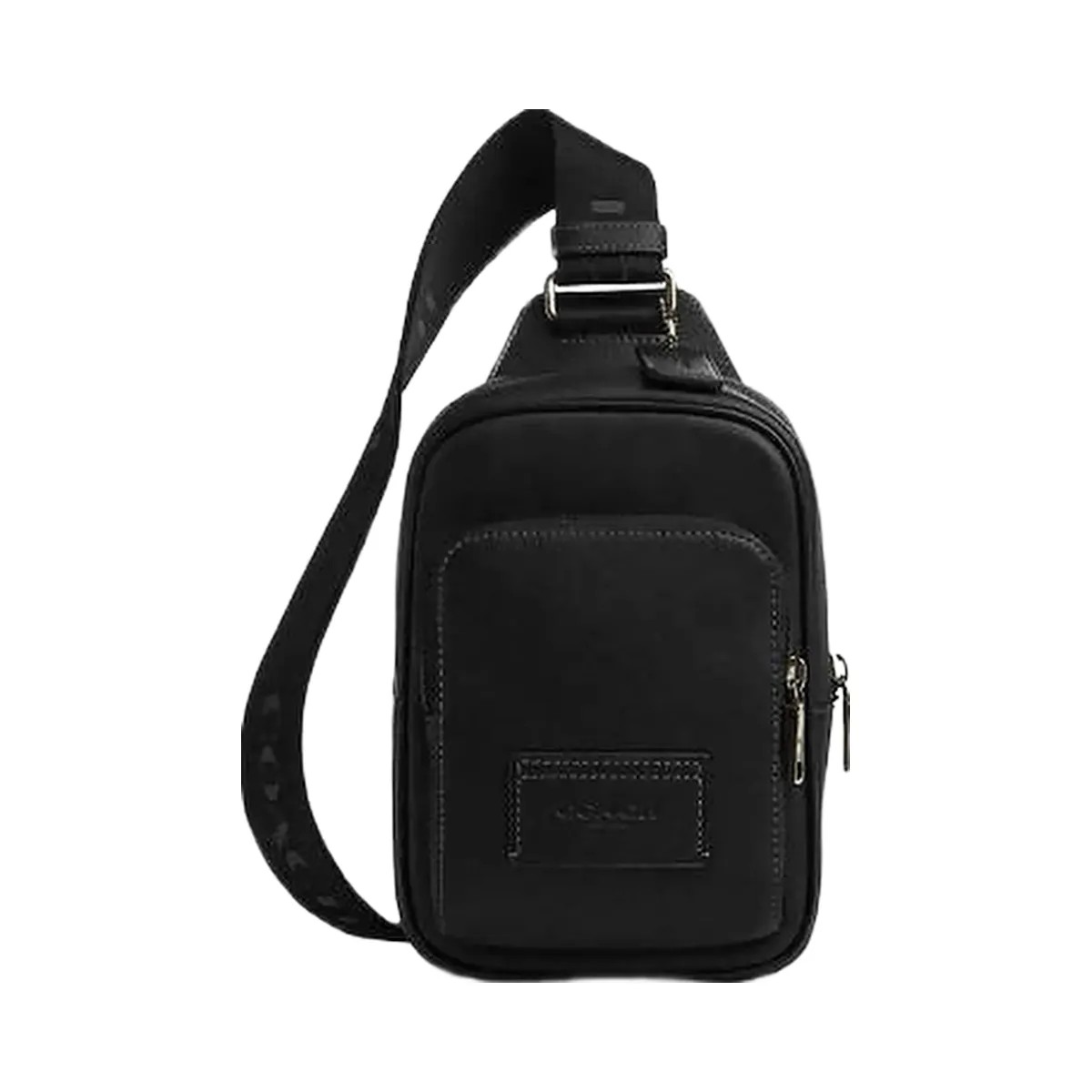 Coach Racer Sling Pack Smooth Leather-Gunmetal-Black - HypeFly India View 1