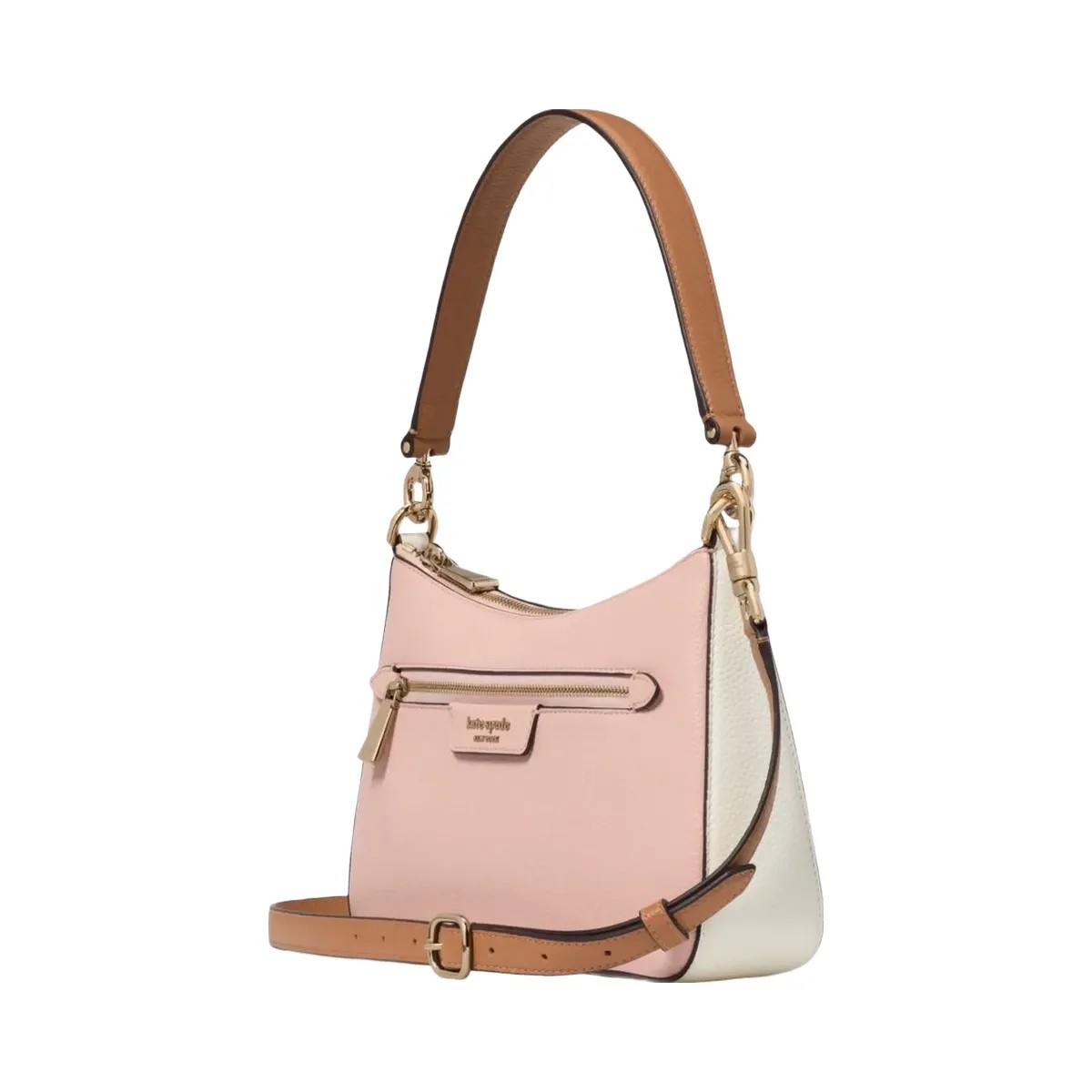 Kate Spade Hudson Colorblocked Convertible Crossbody Rose Smoke Multi - HypeFly India View 4