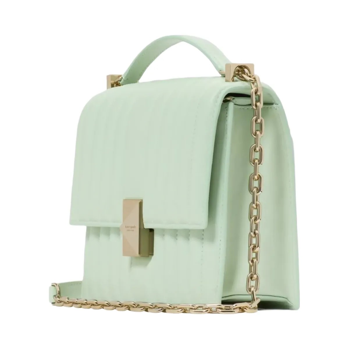 Kate Spade Deco Quilted Chain Shoulder Bag Pistachio Ice - HypeFly India View 1