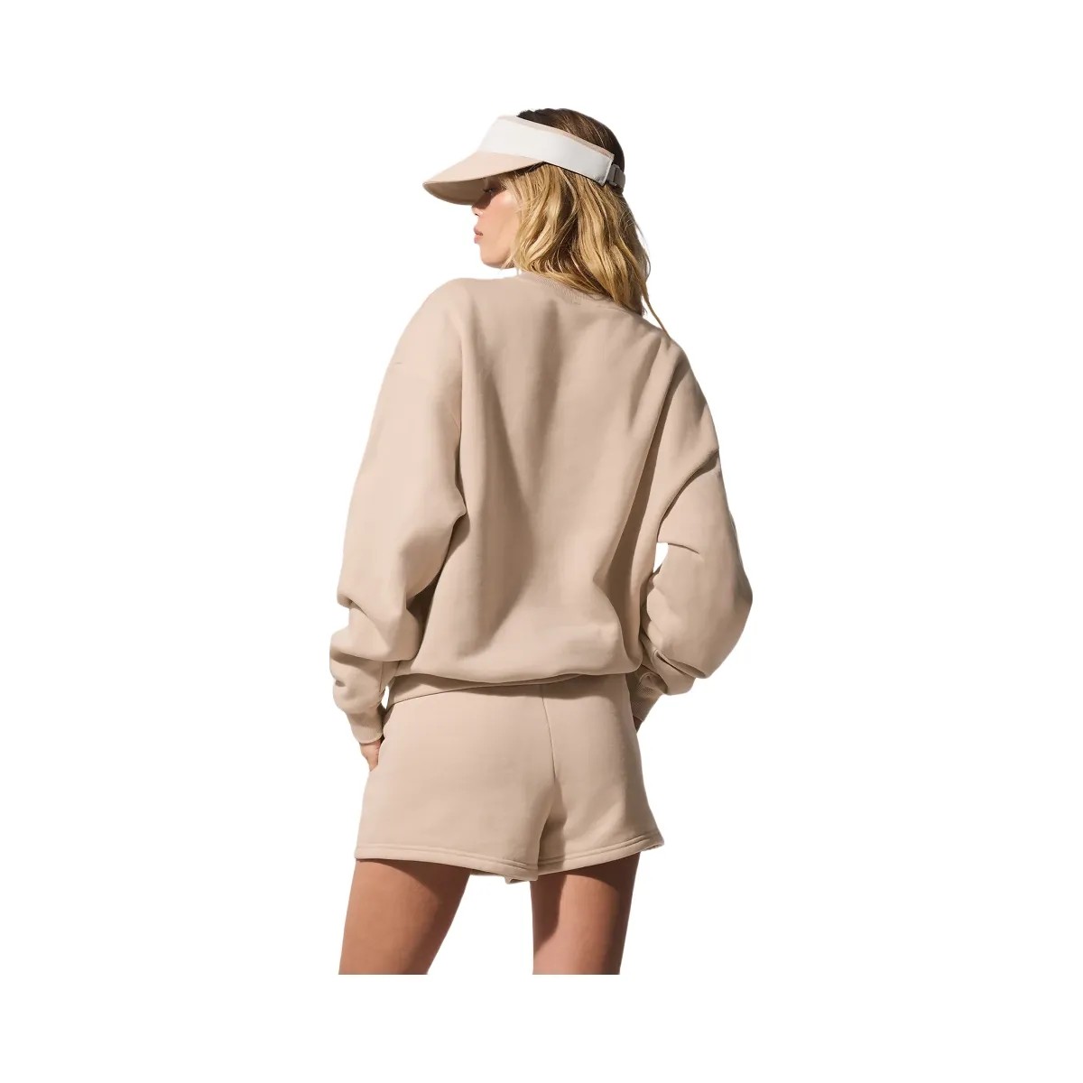 Alo Women's Accolade Crew Neck Pullover - Macadamia - HypeFly India View 5