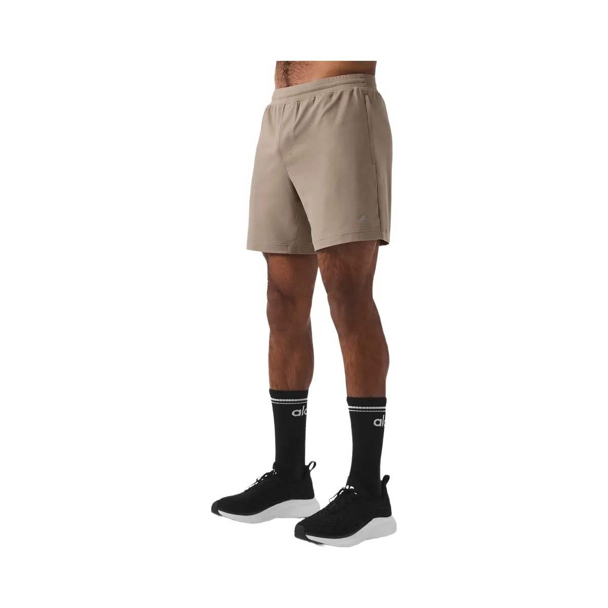 Alo Men's 7" Conquer React Performance Short - Gravel - HypeFly India View 2