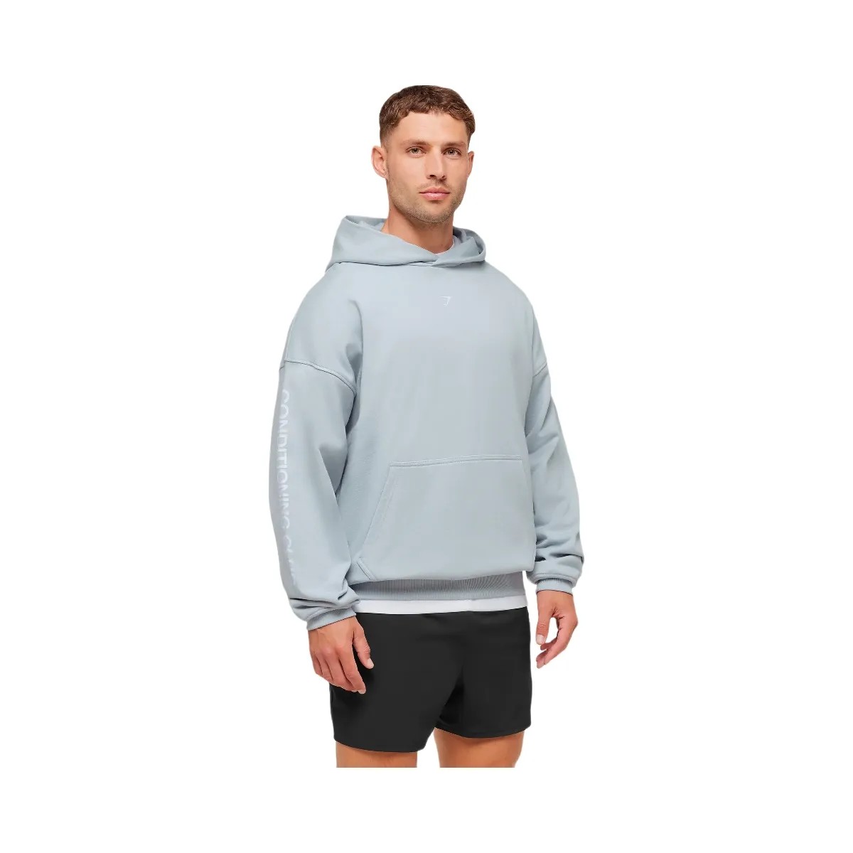 Gymshark GSCC Hoodie - Smoke Blue - HypeFly India View 2