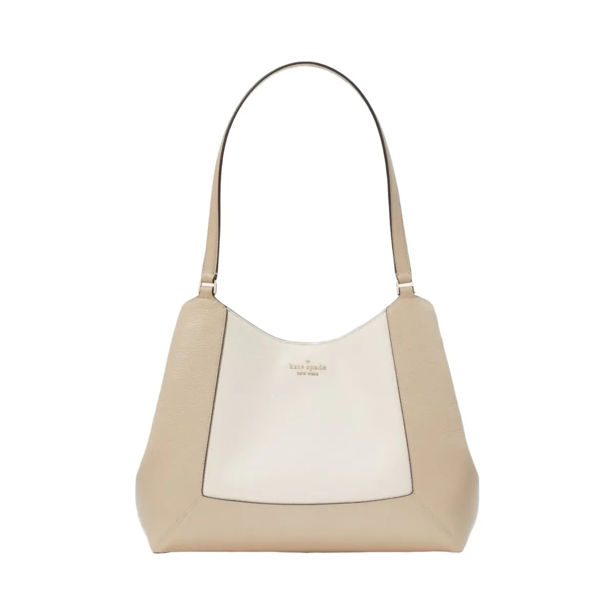 Kate Spade Lena Colorblock Large Triple Compartment Shoulder Bag Light Sand Multi - HypeFly India View 1