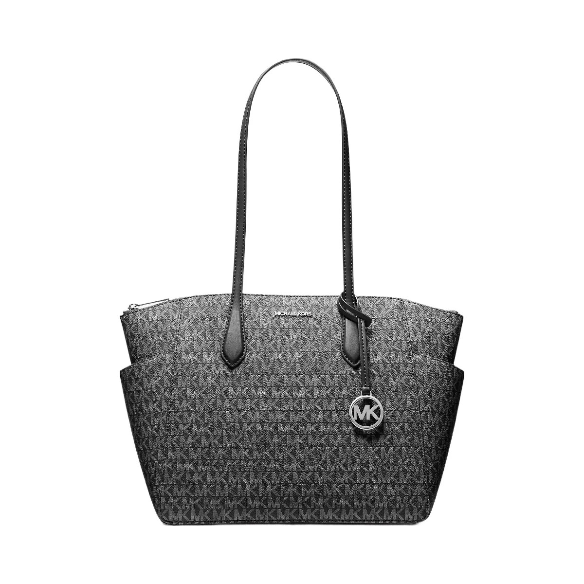 Michael Kors Marilyn Medium Signature Logo Tote Bag Black - HypeFly India View 1