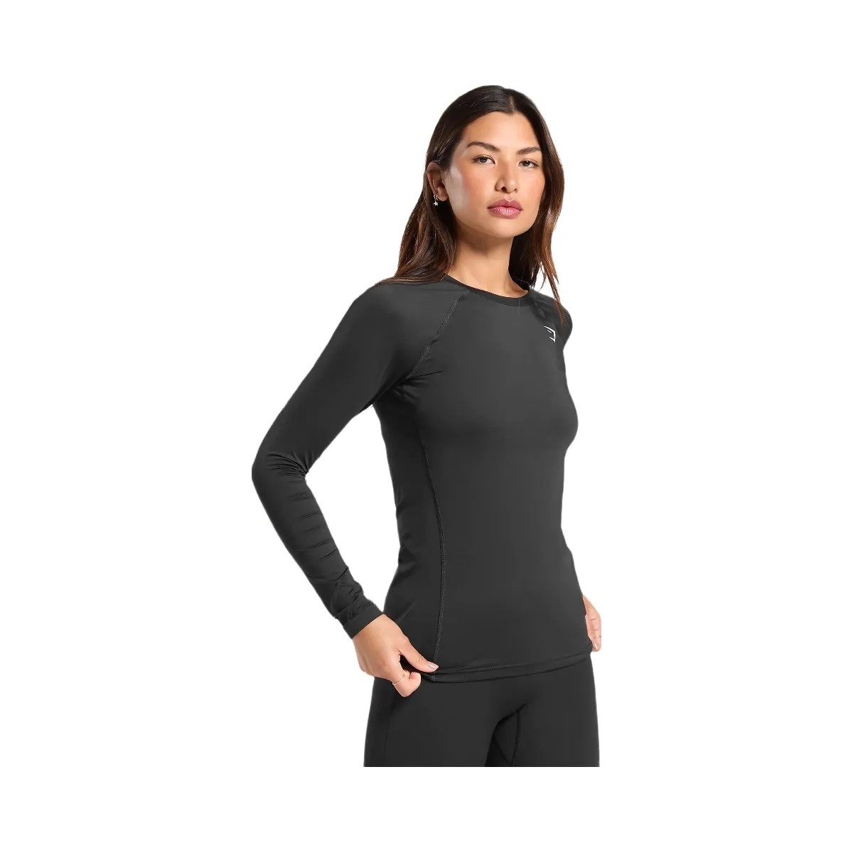Gymshark Training Baselayer Long Sleeve Top - Black - HypeFly India View 3