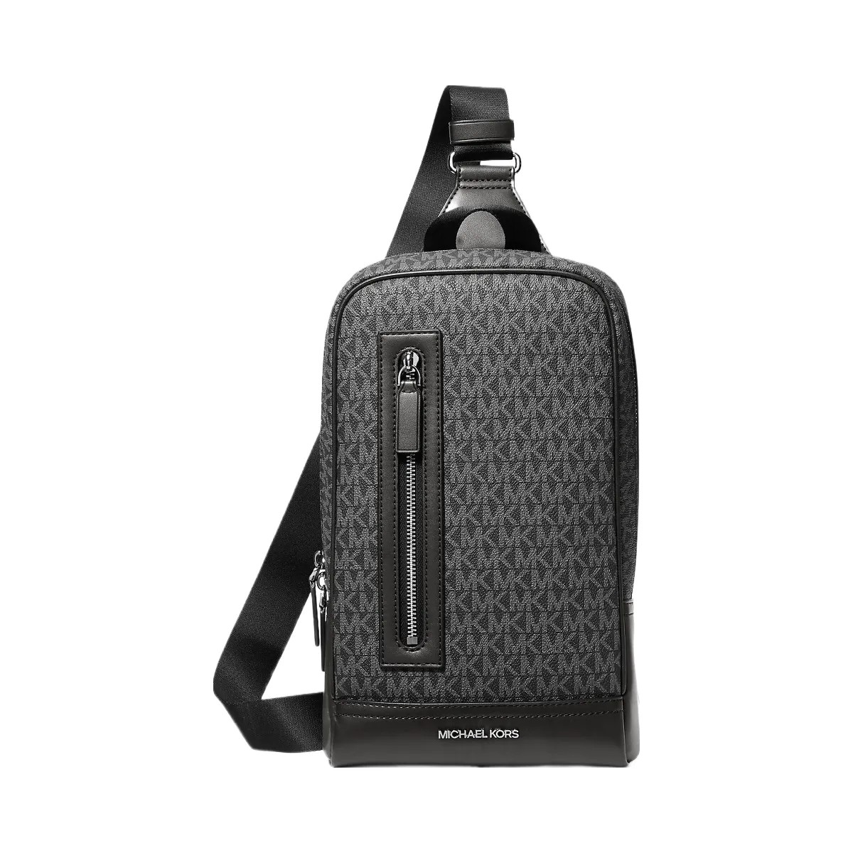 Michael Kors Cooper Signature Logo Sling Pack Black - HypeFly India View 1