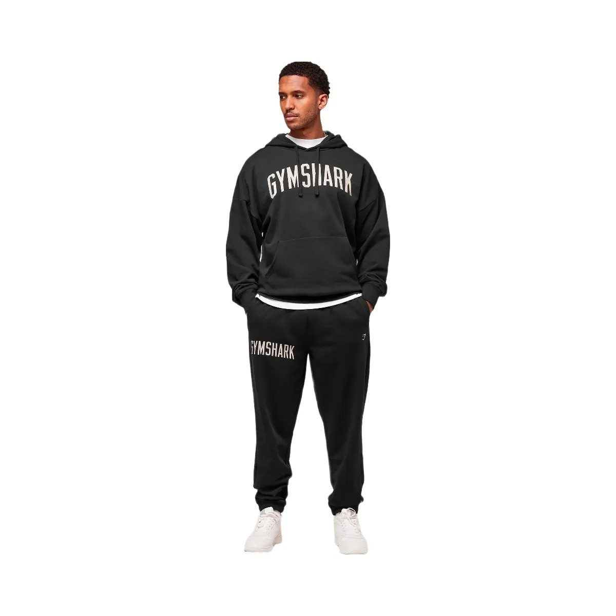 Gymshark Worn Graphic Jogger - Black - HypeFly India View 5