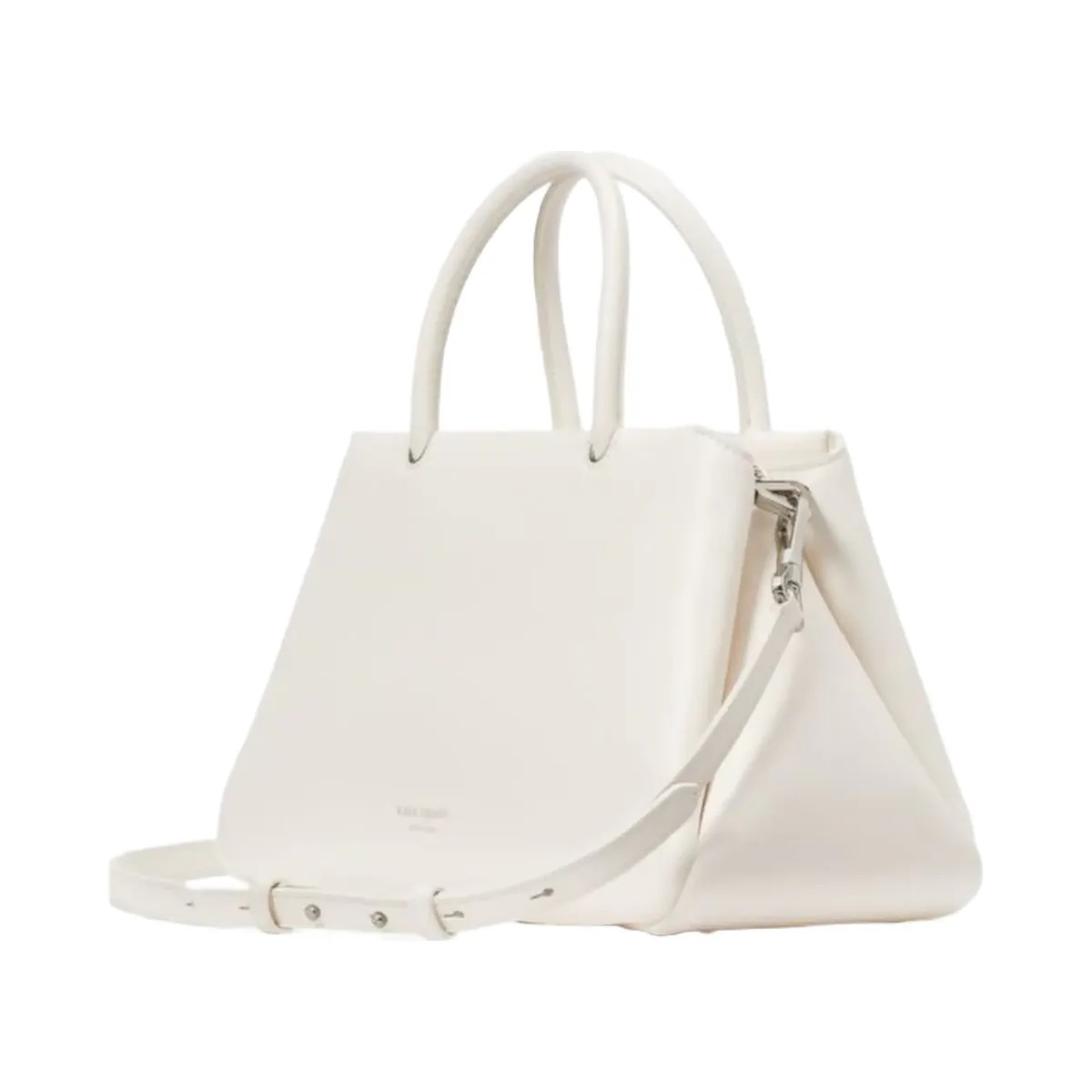 Kate Spade Grace Fine Grain Leather Medium Satchel Cream - HypeFly India View 5