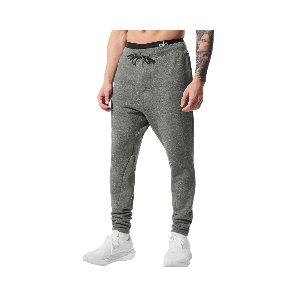 Alo Men's The Triumph Sweatpant - Grey Triblend - HypeFly India View 1