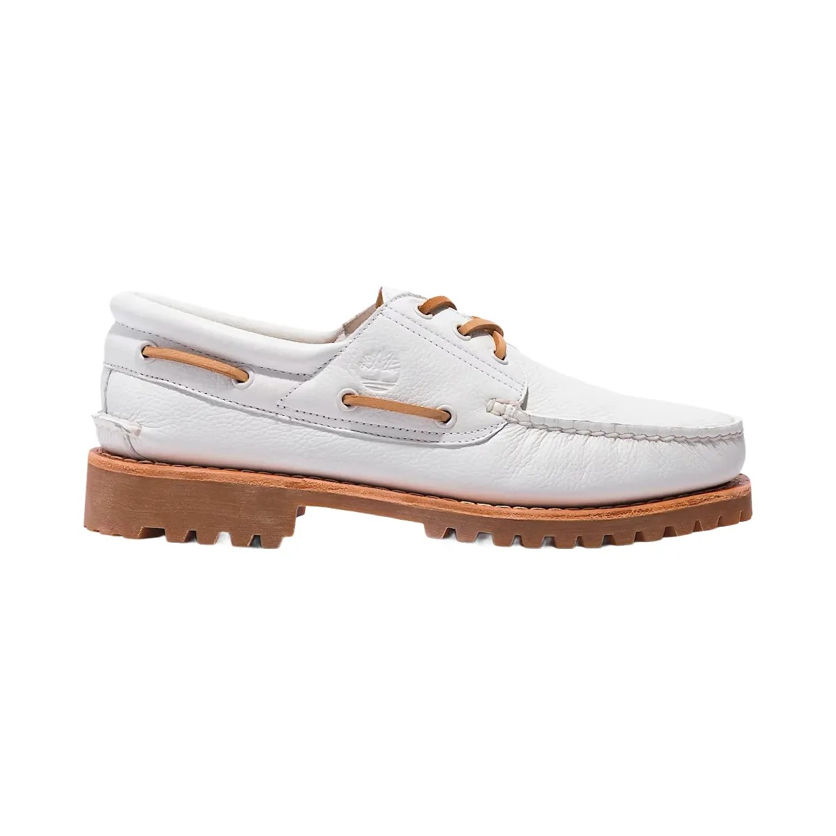 Timberland 3-Eye Lug Handsewn Boat Shoe White - HypeFly India View 1