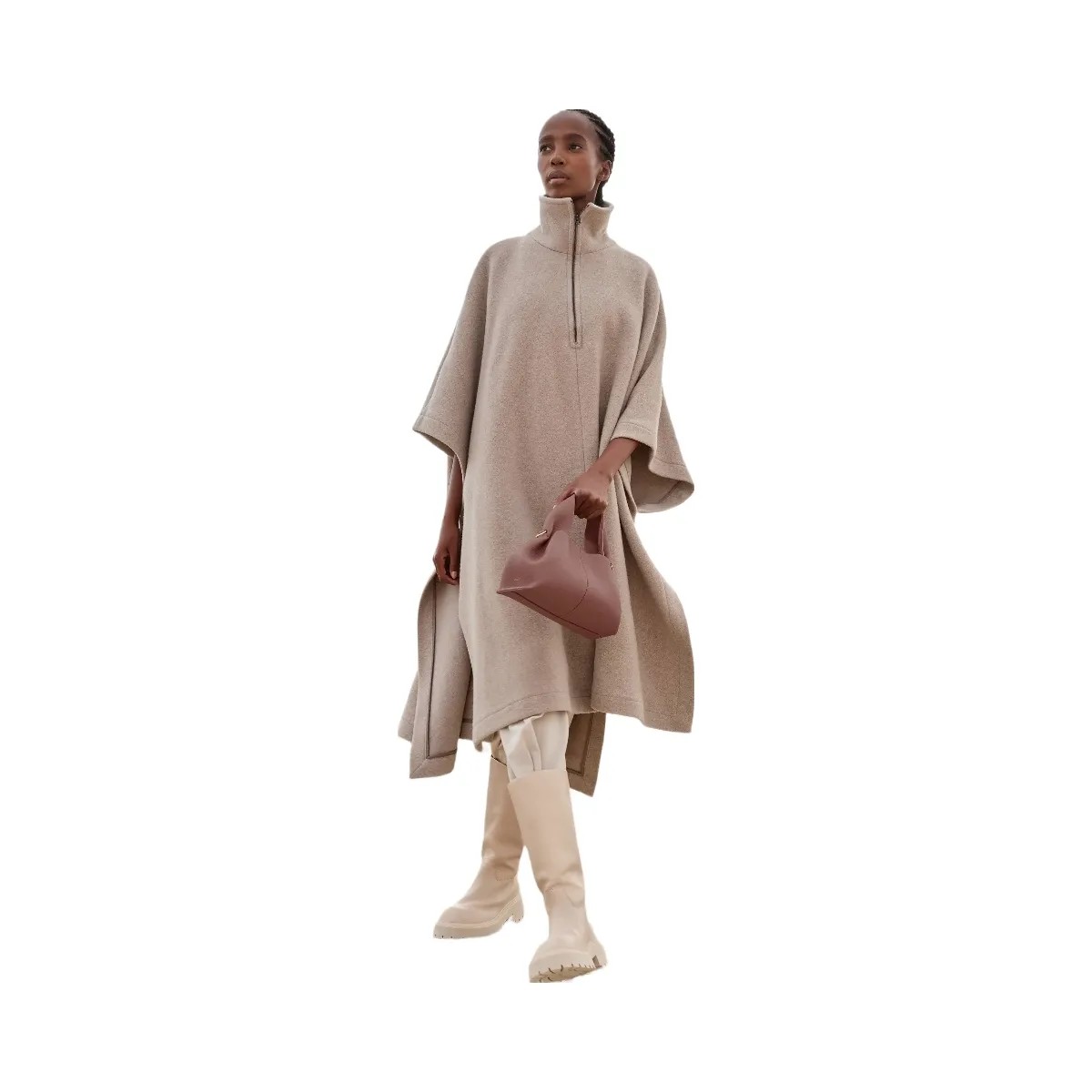 Polene Numero Neuf Mini Textured Blush - HypeFly India View 5