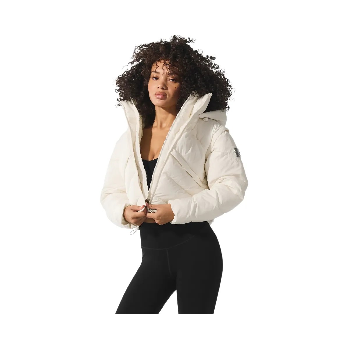 Alo Women's Glacier Puffer - Ivory - HypeFly India View 5
