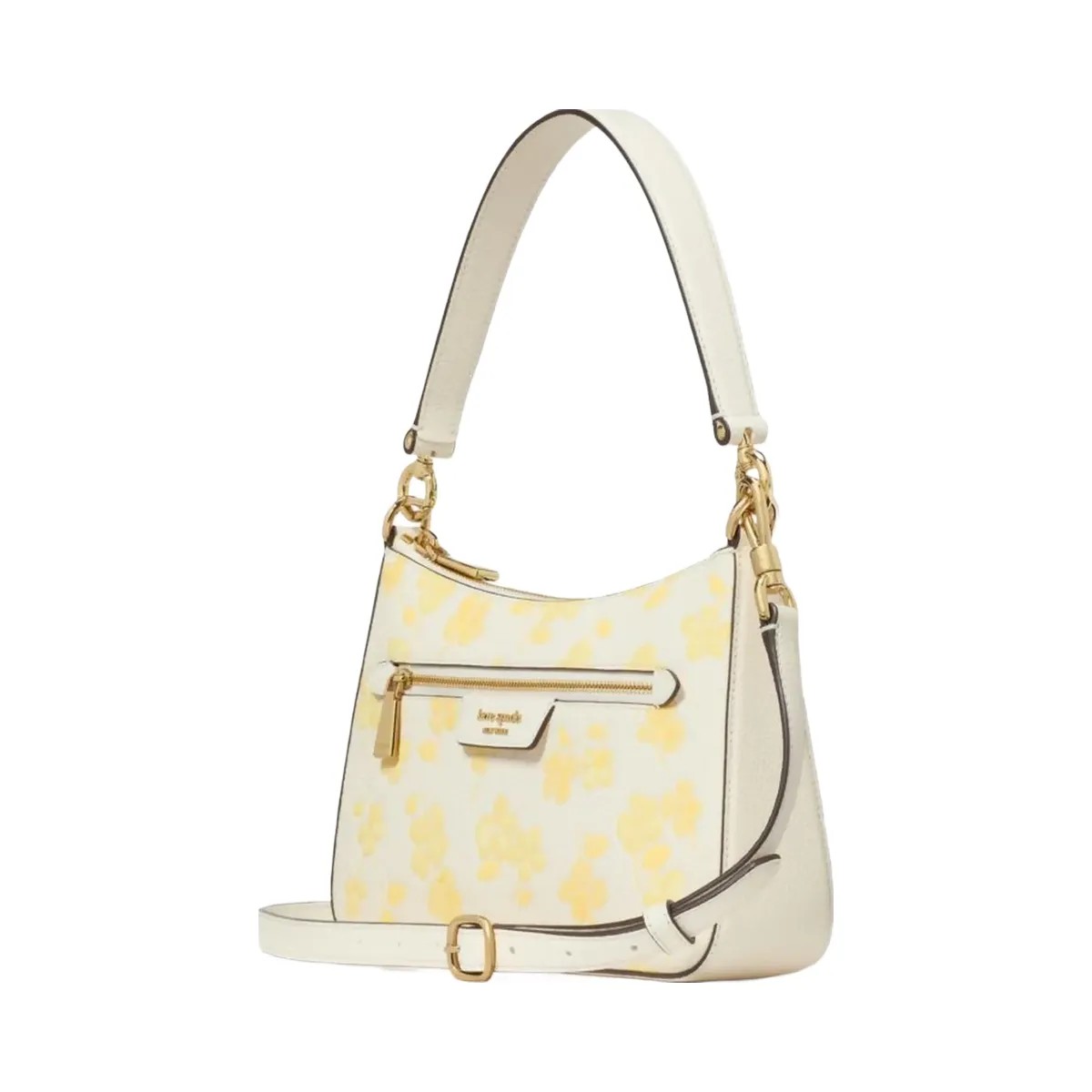 Kate Spade Hudson Spring Pansies Convertible Crossbody Yuzu Jam Multi - HypeFly India View 4
