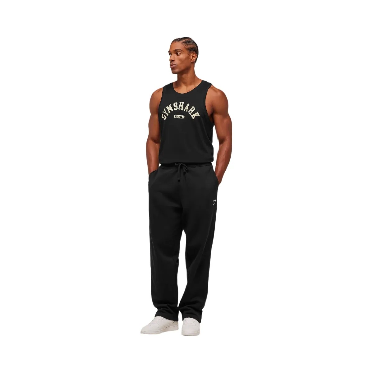 Gymshark 2012 Strength Tank - Black - HypeFly India View 4