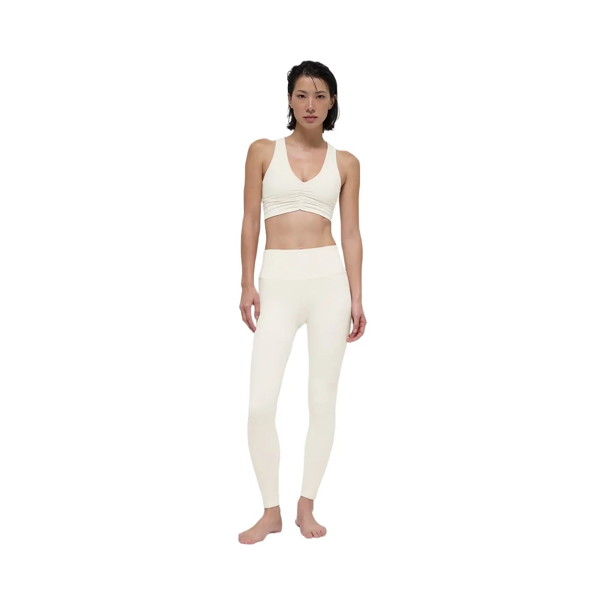 Alo Women's High-Waist Airbrush Legging - Ivory - HypeFly India View 2