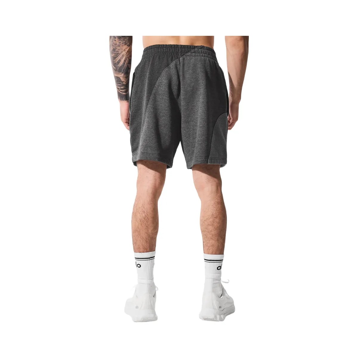 Alo Men's 7" Make Waves Short - Dark Heather Grey Tonal - HypeFly India View 4