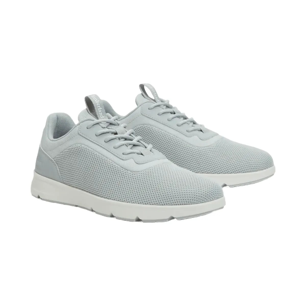 Timberland Parker Street Low Lace-Up Sneaker Light Grey Knit Men'S - HypeFly India View 1