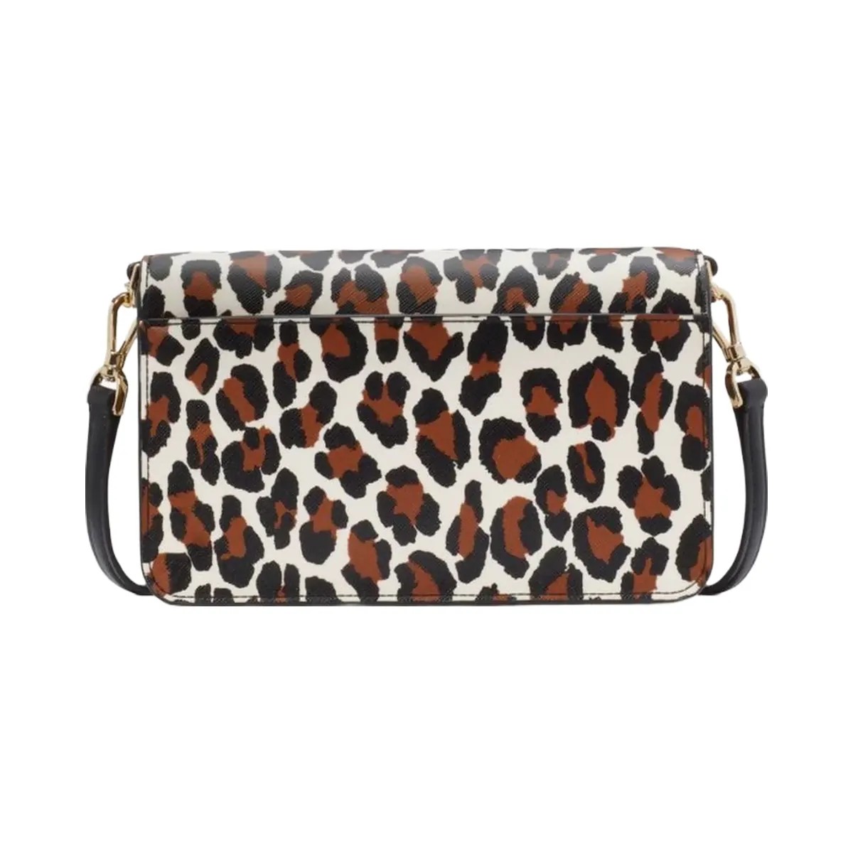 Kate Spade Madison Spotted Leopard Willow Mini Flap Crossbody Cream Multi - HypeFly India View 4