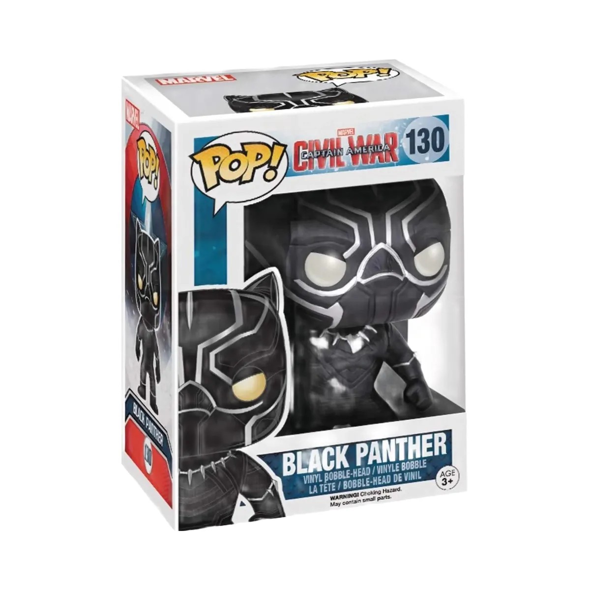 Funko Pop! Marvel: Captain America Civil War: Black Panther #130 - HypeFly India View 1