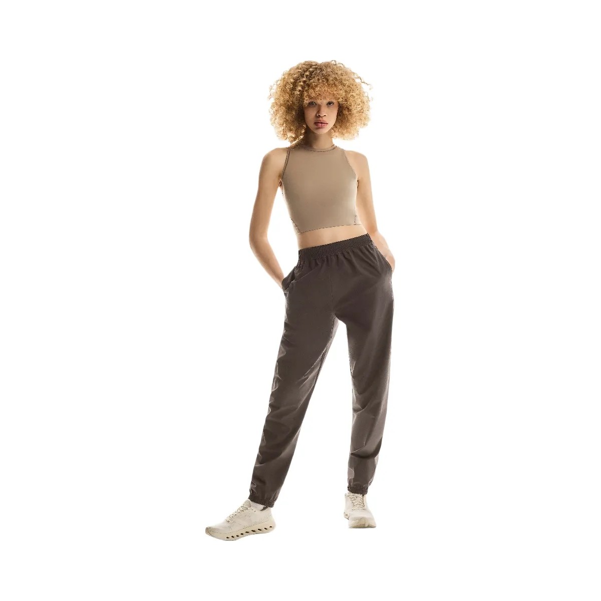 On Focus Pants Pebble - HypeFly India View 4