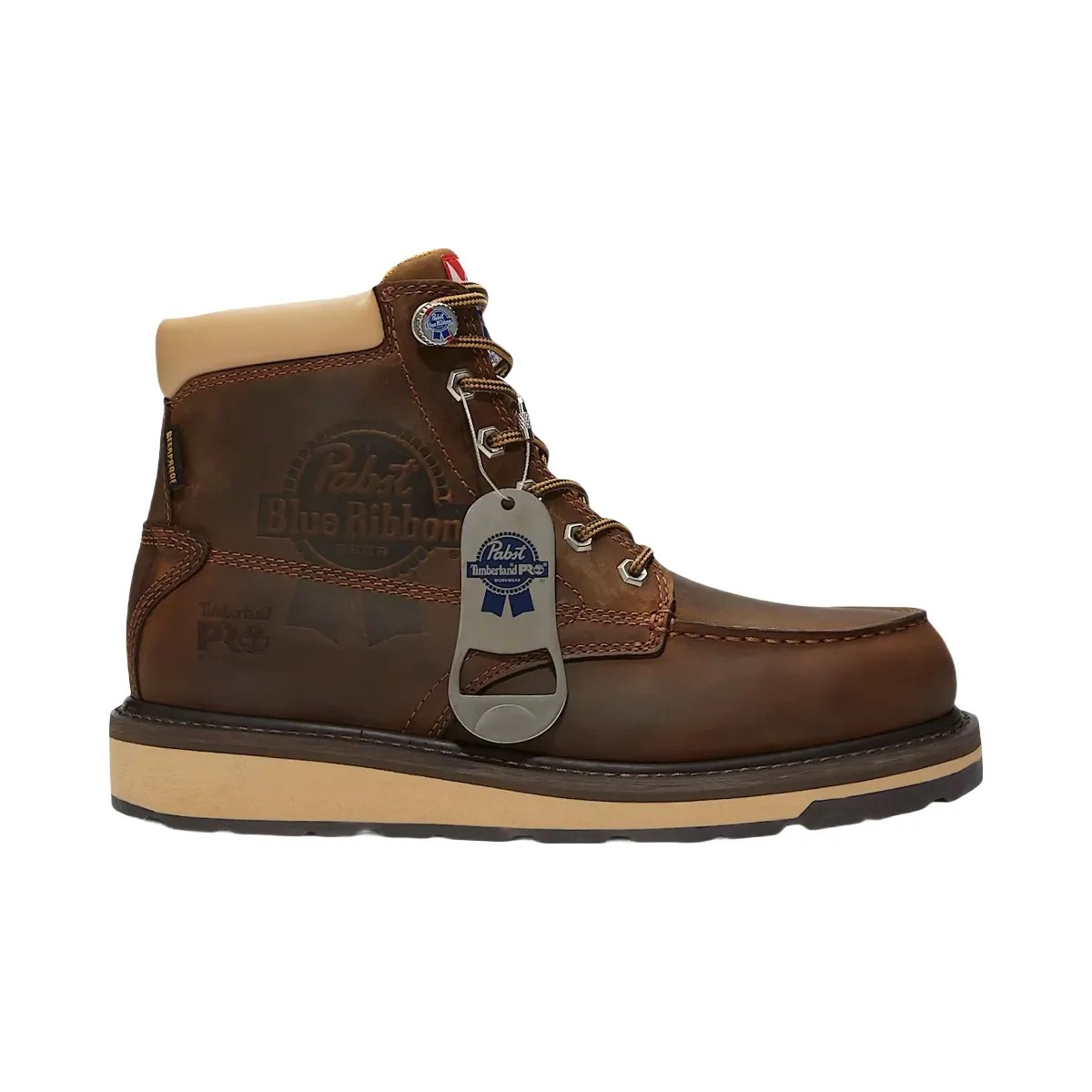 Timberland Pro Gridworks 6" Soft Toe Waterproof Work Boot Pabst Blue Ribbon Brown Full-Grain - HypeFly India View 1