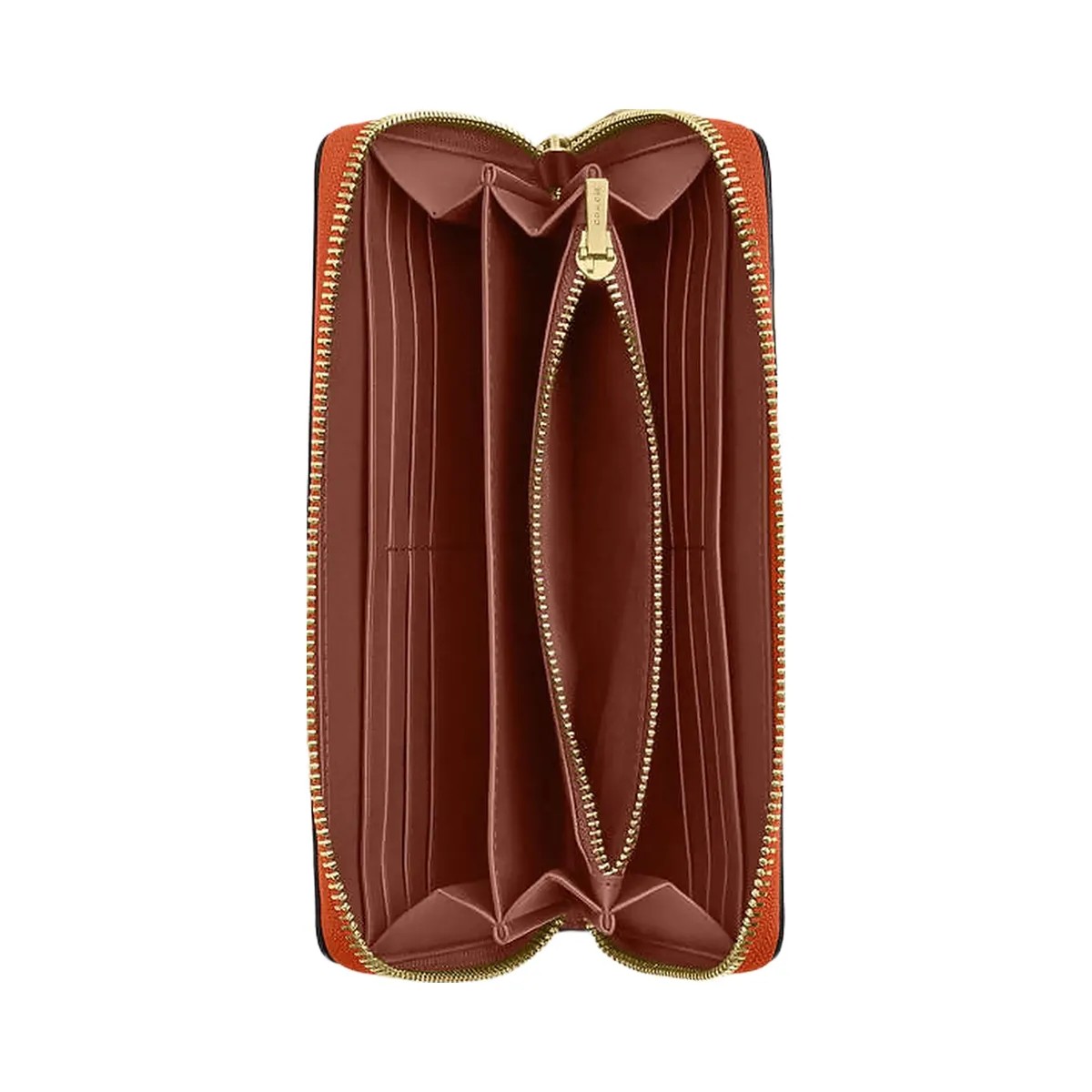 Coach Long Zip Around Wallet In Signature Canvas Signature Canvas-Im-Bright Canyon - HypeFly India View 2