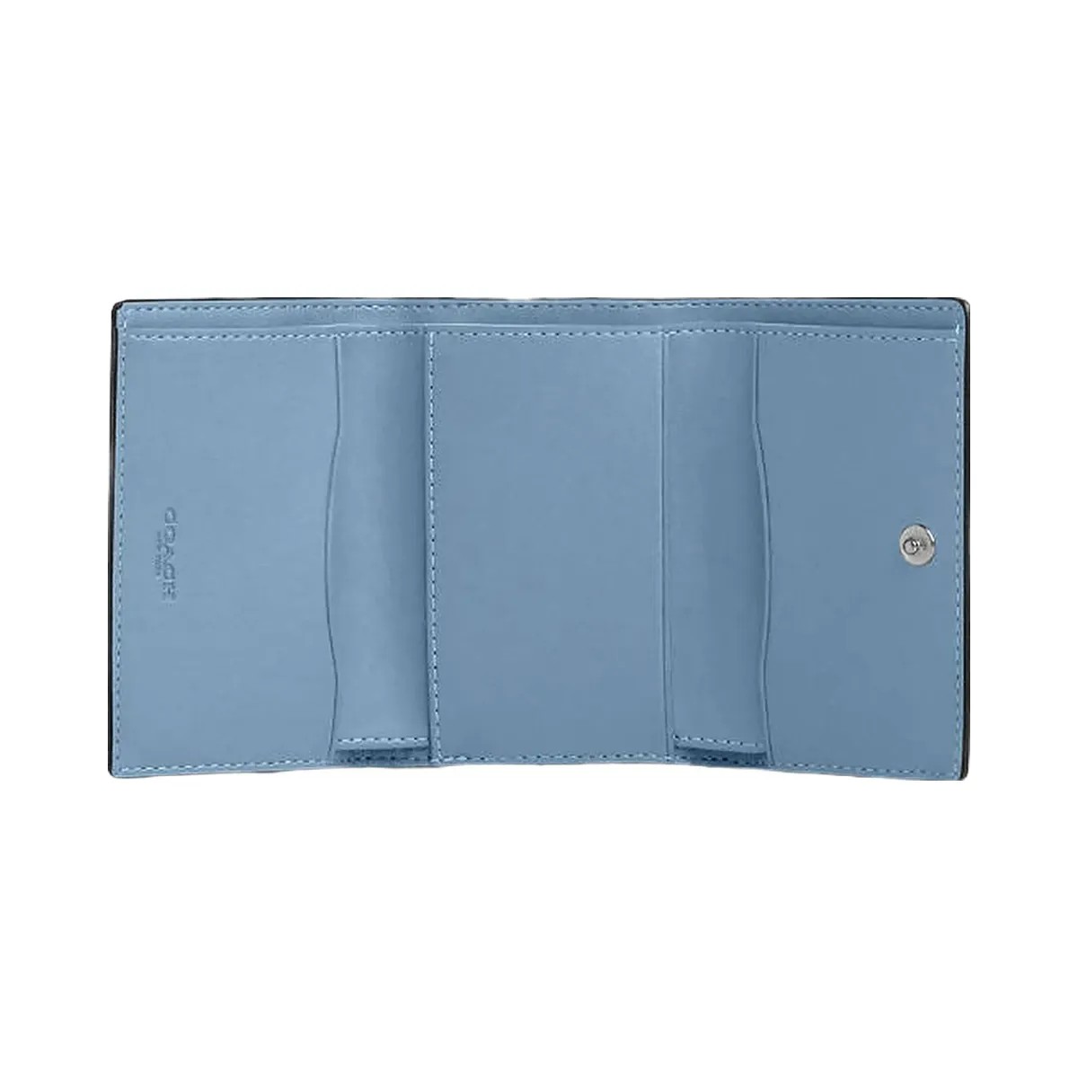 Coach Micro Wallet Smooth Leather-Silver-Pool - HypeFly India View 1