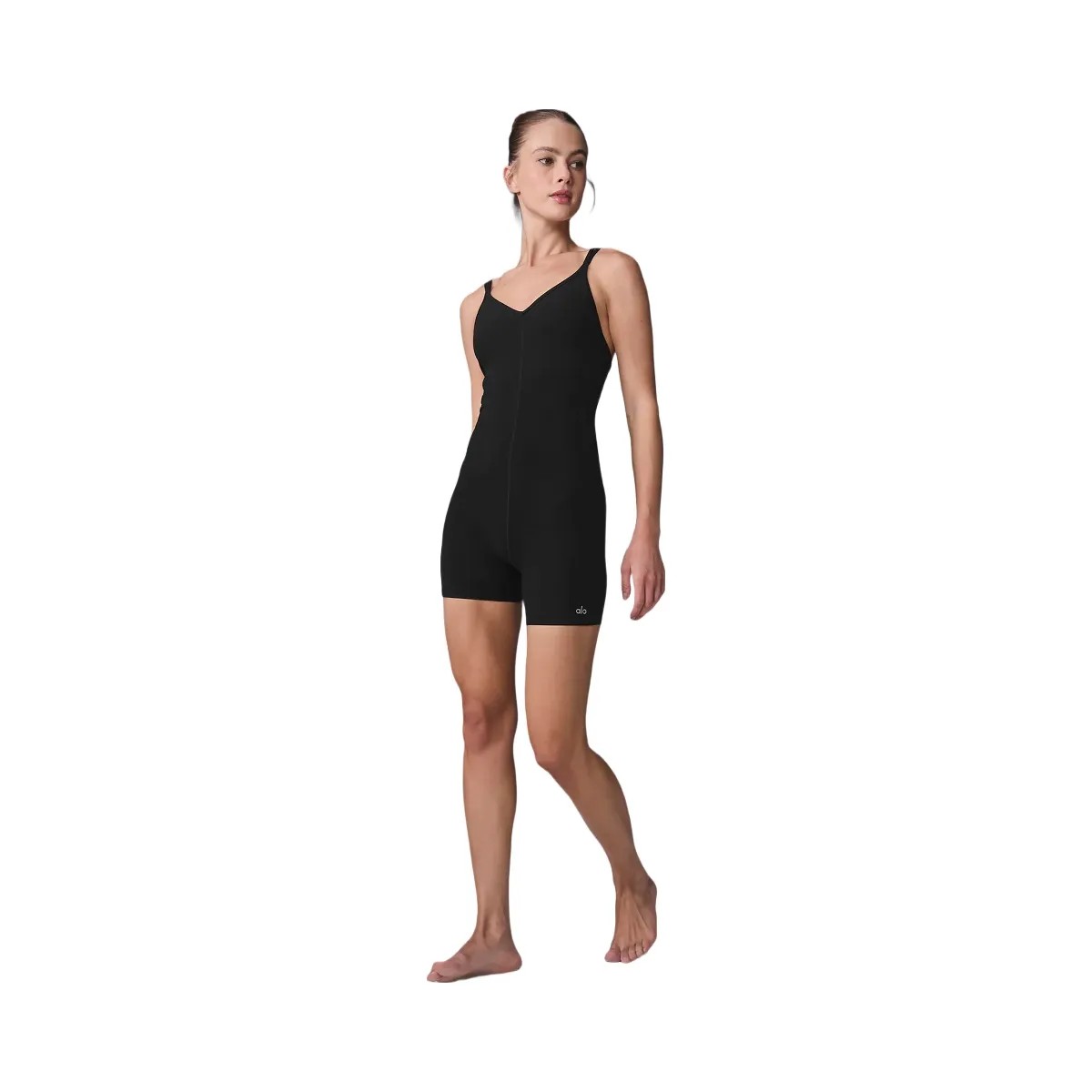 Alo Women's Alosoft Suns Out Onesie - Black - HypeFly India View 1