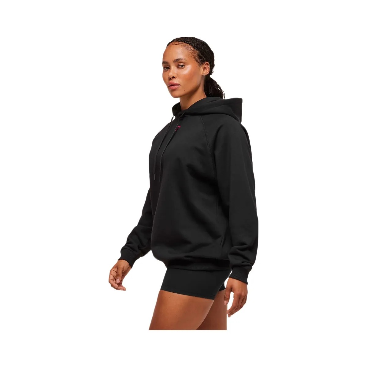 Gymshark Strength Department Oversized Hoodie - Black - HypeFly India View 2